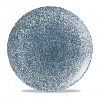Raku Topaz Blue Evolve Coupe Plate 11.25" Box 12