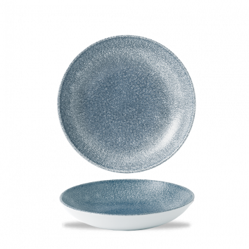 Raku Topaz Blue Evolve Coupe Bowl 7.25" Box 12
