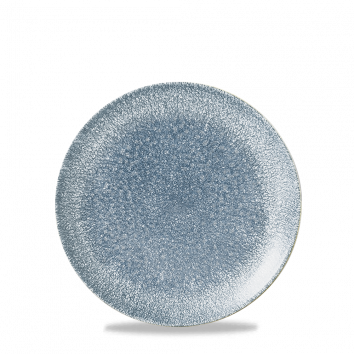 Raku Topaz Blue Evolve Coupe Plate 6.5" Box 12