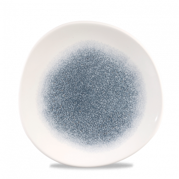 Raku Topaz Blue Round Trace Plate 8 1/4" Box 12