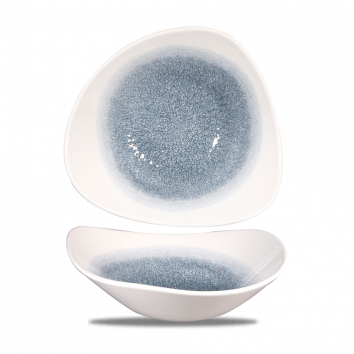 Raku Topaz Blue Lotus Bowl 9" Box 12