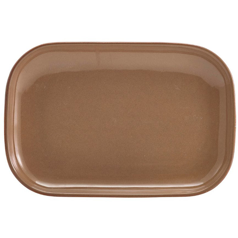Terra Stoneware Rustic Brown Rectangular Plate 29 x 19.5cm