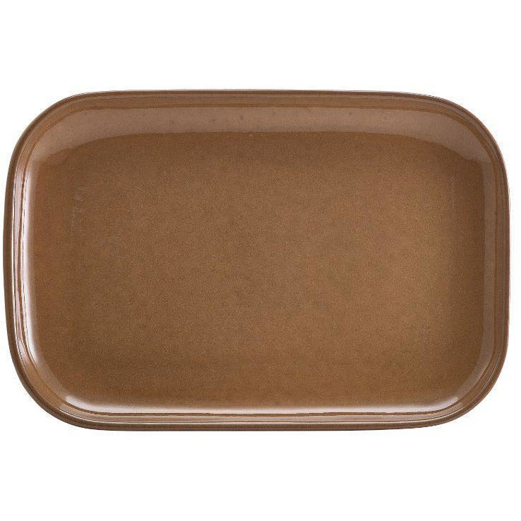 Terra Stoneware Rustic Brown Rectangular Plate 34.5 x 23.5cm
