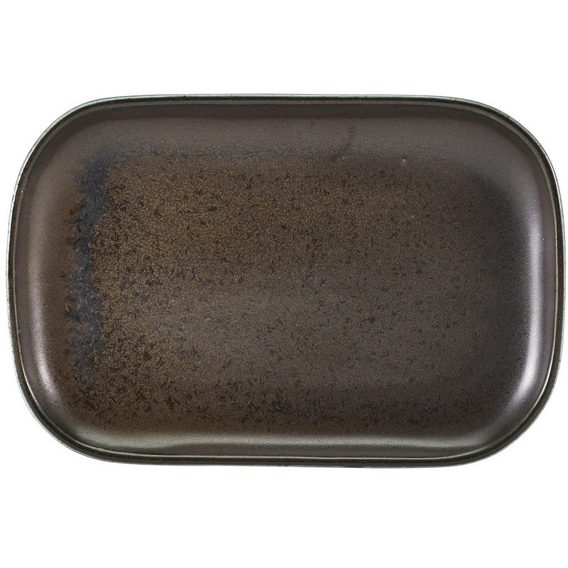 Terra Porcelain Black Rectangular Plate 29 x 19.5cm