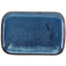 Terra Porcelain Aqua Blue Rectangular Plate 34.5 x 23.5cm