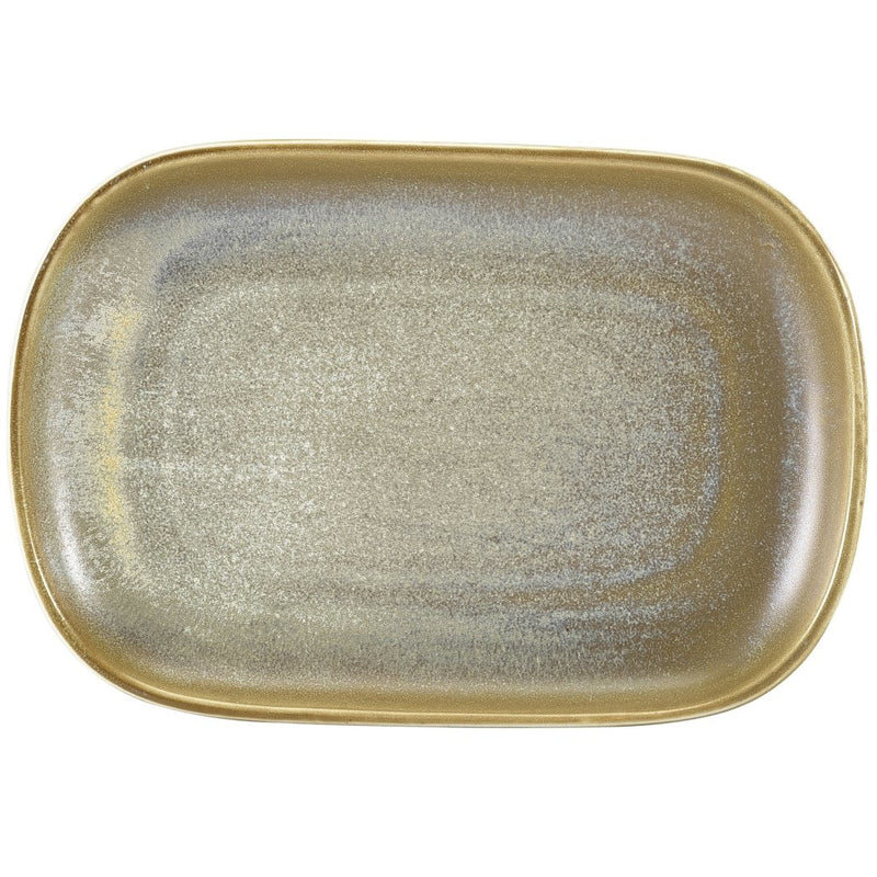 Terra Porcelain Matt Grey Rectangular Plate 24 x 16.5cm