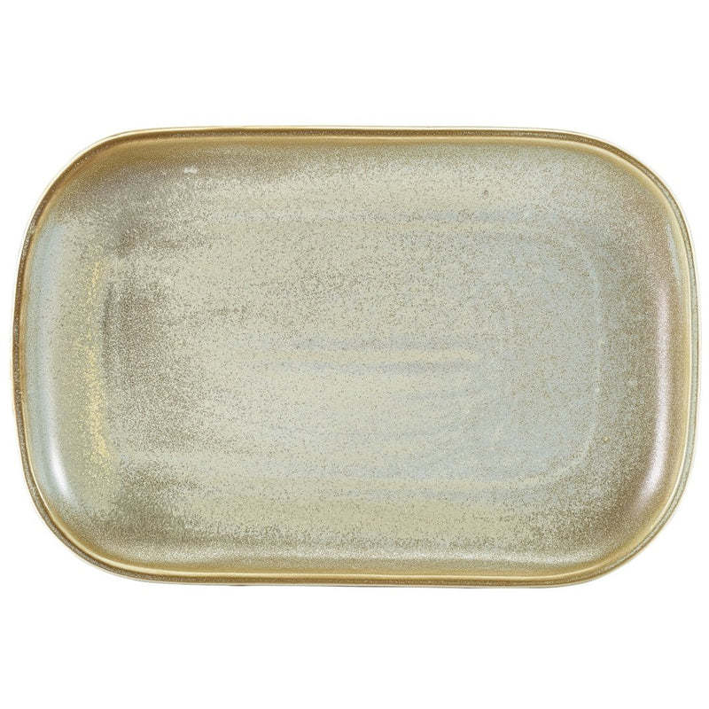 Terra Porcelain Matt Grey Rectangular Plate 29 x 19.5cm