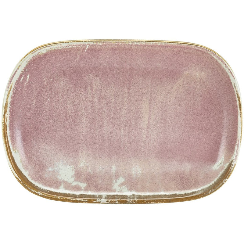 Terra Porcelain Rose Rectangular Plate 24 x 16.5cm