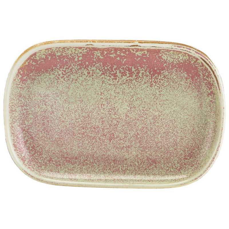 Terra Porcelain Rose Rectangular Plate 29 x 19.5cm