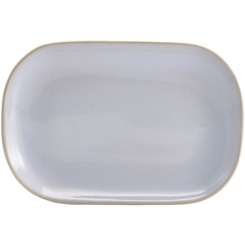 Terra Stoneware Rustic White Rectangular Plate 24 x 16.5cm
