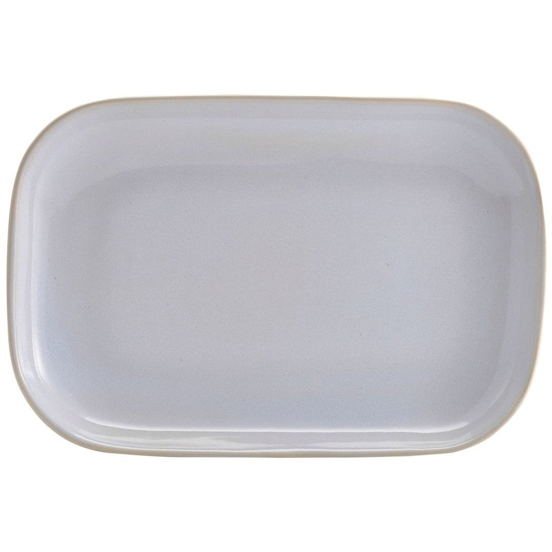 Terra Stoneware Rustic White Rectangular Plate 29 x 19.5cm