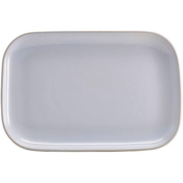 Terra Stoneware Rustic White Rectangular Plate 34.5 x 23.5cm