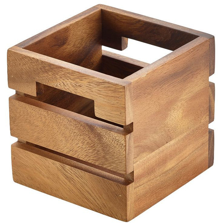 Acacia Wood Box/Riser 12x12x12cm — Envibe