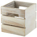 White Acacia Wood Box/Riser 15x15x15cm