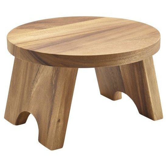 Acacia Wood Round Buffet Riser 25cm