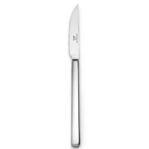 The Elia Sanbeach Table Knife is manufactured from the highest quality 18/10 Stainless Steel, with the added feature of sand blasted matt satin handle to make this piece truly unique.