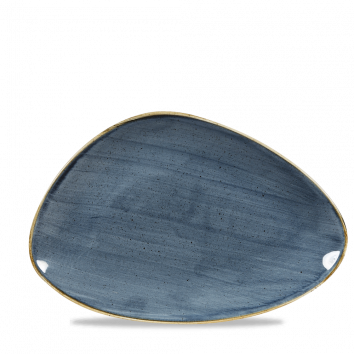 Stonecast Blueberry Triangle Chefs Plate 12"X8" Box 6