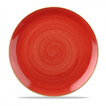 Stonecast Berry Red Coupe Evolve Plate 12 3/4" Box 6
