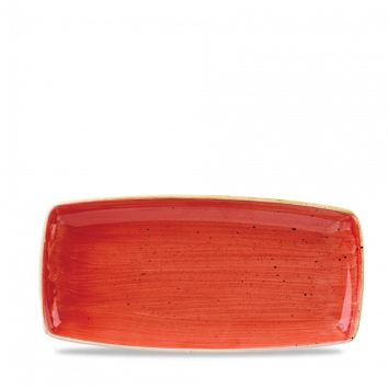 Stonecast Berry Red  Oblong Plate 11.75" Box 12