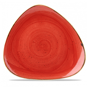 Stonecast Berry Red Lotus Plate 12" Box 6