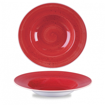 Stonecast Berry Red Profile Wide Rim Bowl Large 10.90" Box 12