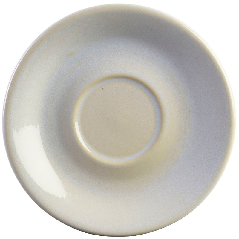 Terra Stoneware Rustic White Saucer 15cm