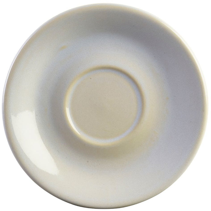 Terra Stoneware Rustic White Saucer 15cm