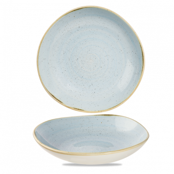 Stonecast Duck Egg Round Trace Bowl 9 7/8"  Box 12