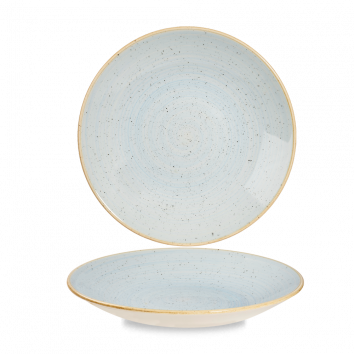 Stonecast Duck Egg  Deep Coupe Plate 9 2/5" Box 12