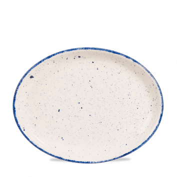 Stonecast Hints Indigo  Oval Plate 12" Box 12