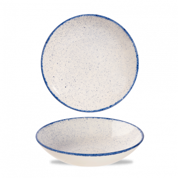 Stonecast Hints Indigo Evolve Coupe Bowl 9 3/4"  Box 12