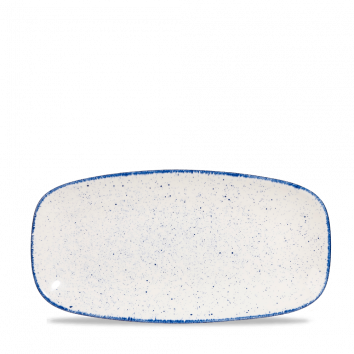 Stonecast Hints Indigo  Chefs Oblong Plate 11 3/4X6" Box 12