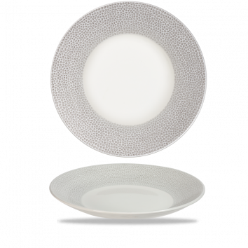 Isla Spinwash Shale Grey  Deep Coupe Plate 10 5/8" Box 12