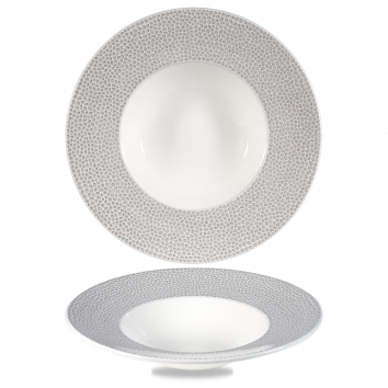 Isla Spinwash Shale Grey  Wide Rim Bowl  11" Box 12