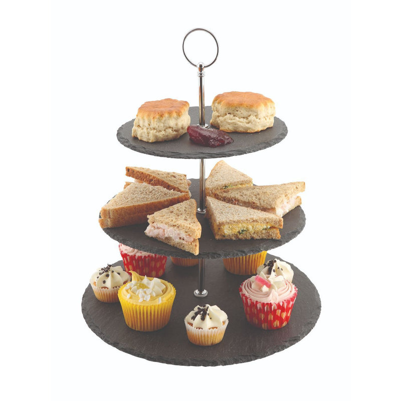 Slate 3-Tier Cake Stand 12/25/30cm