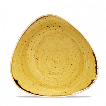 Stonecast Mustard Lotus Plate 9" Box 12