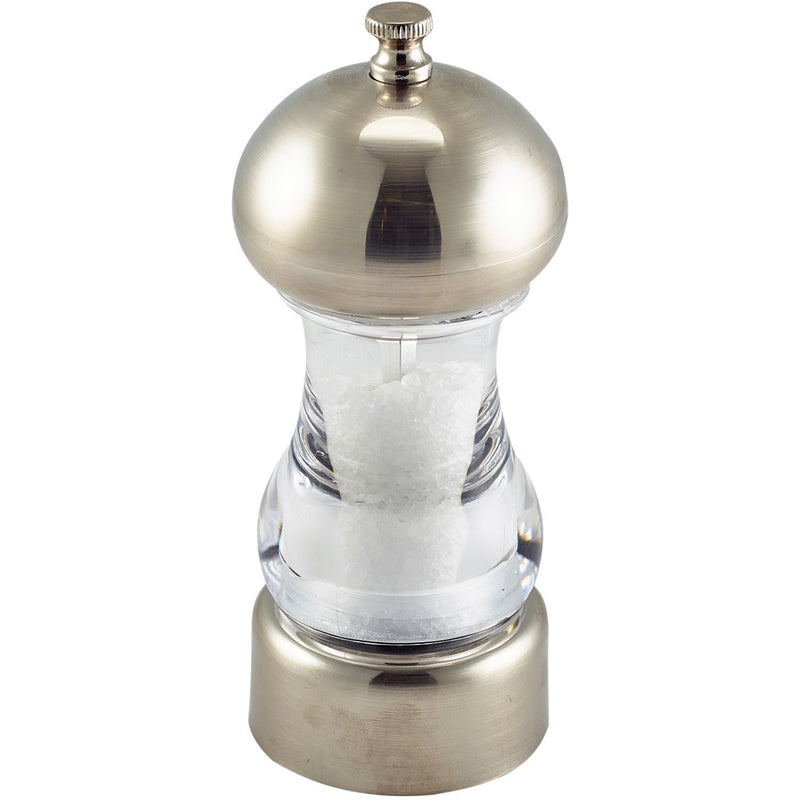 Chrome & Acrylic Salt Or Pepper Grinder 14cm