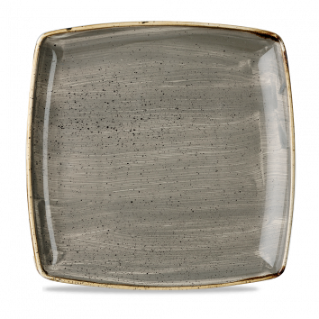 Stonecast Grey  Deep Square Plate 10.25" Box 6