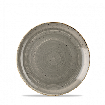 Stonecast Grey Evolve Coupe Plate 6.5" Box 12