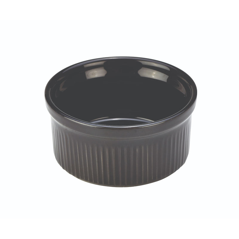Stoneware Black Ramekin 8cm/3"