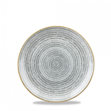 Studio Prints Stone Grey Evolve Coupe Plate 6.5" Box 12