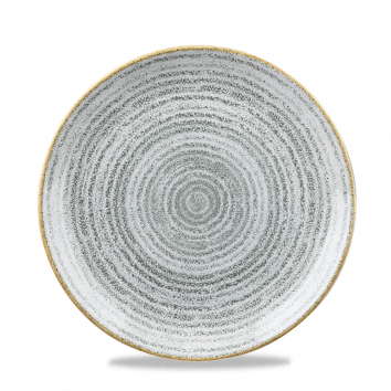 Studio Prints Stone Grey Evolve Coupe Plate 8.67" Box 12