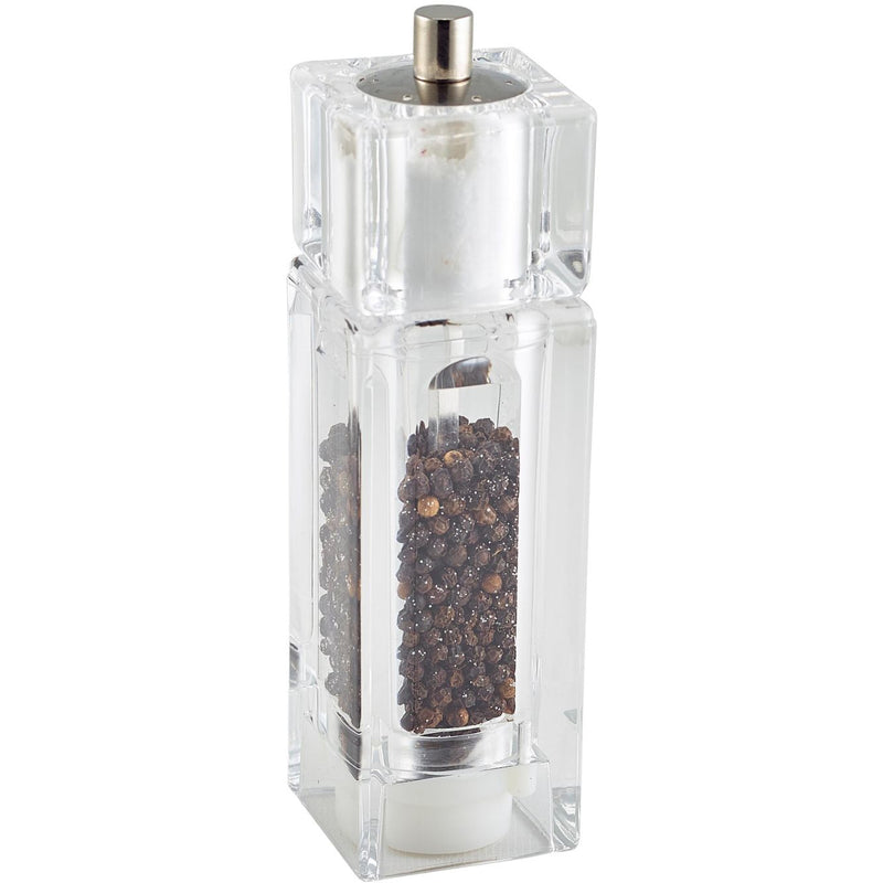 Square Combo Pepper Grinder/Salt Shaker Acrylic