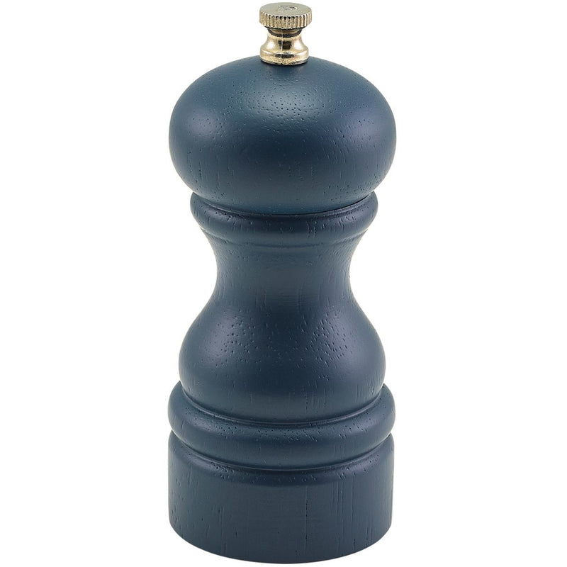Blue Wooden Salt/Pepper Grinder 13cm