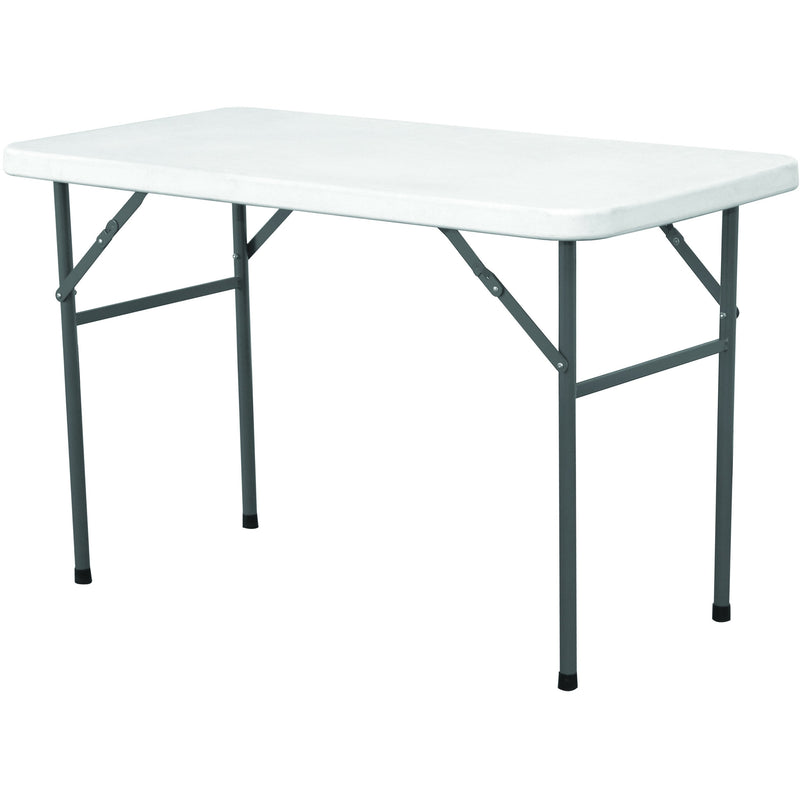 Solid Top Folding Table 4' White HDPE