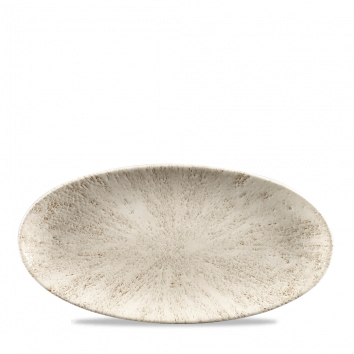 Stone Agate Grey Oval Chefs Plate 11 4/5X5 3/4" Box 12