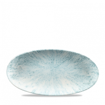 Stone Aquamarine Oval Chefs Plate 11 4/5X5 3/4" Box 12