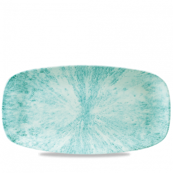 Stone Aquamarine  Chefs Oblong Plate 13 7/8X7 3/8" Box 6