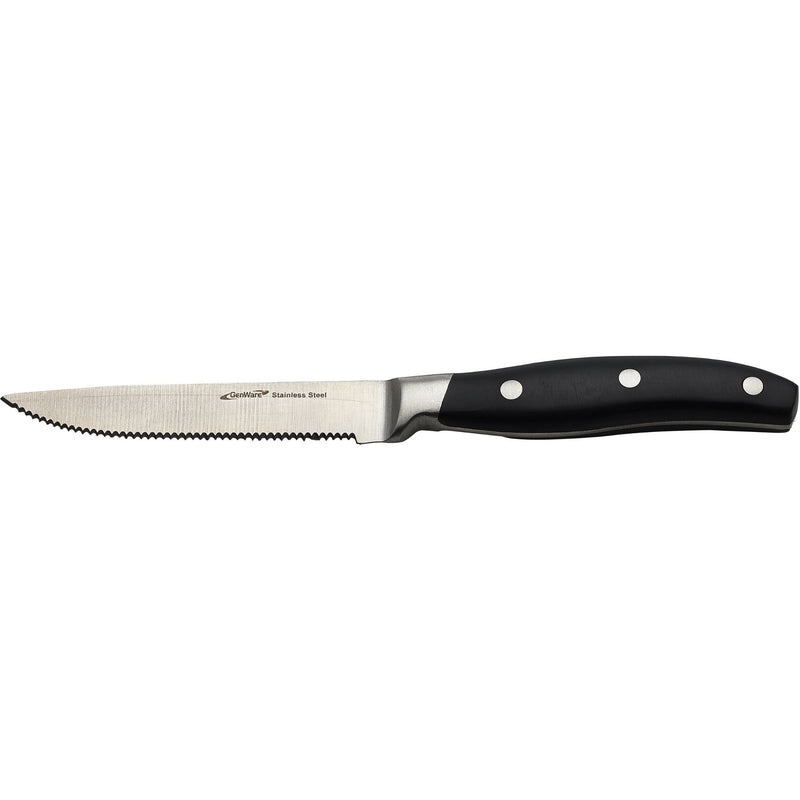Premium Black Handle Steak Knife (Dozen)