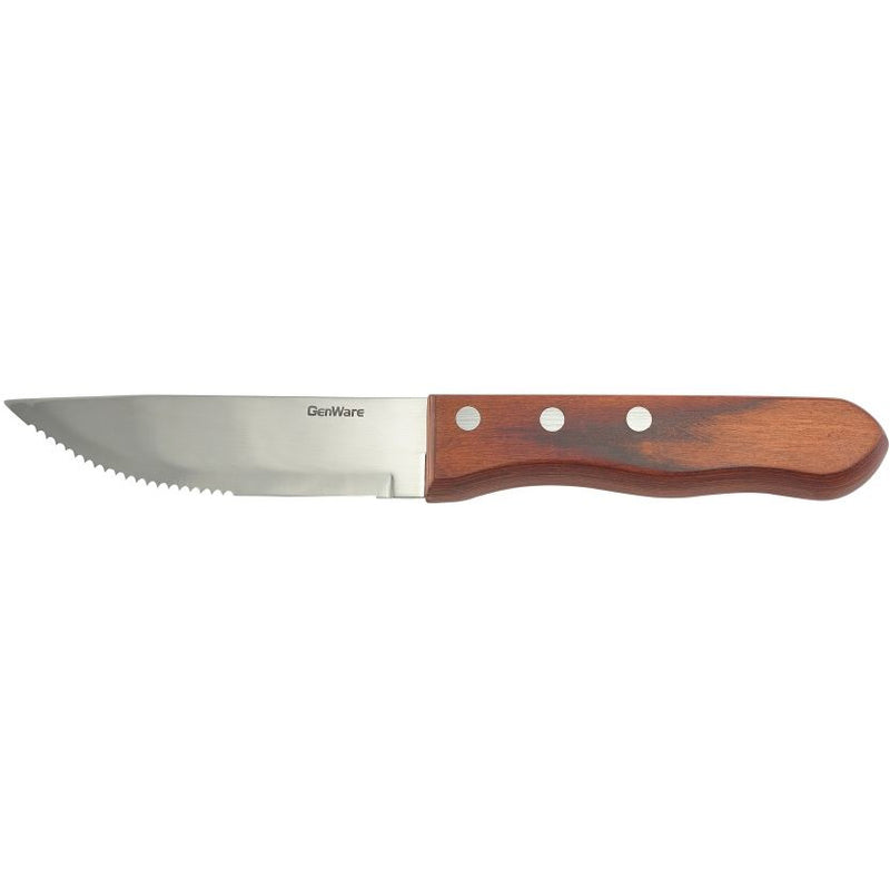 Jumbo Red Pakka Wood Steak Knife (Dozen)